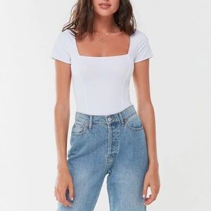 UO Out From Under Susan Square Neck Bodysuit